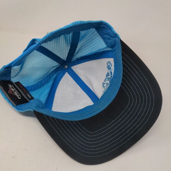 Pacific Snapback Mesh Back Trucker Hat Multi One Size Embroidered Fish - Picture 6 of 9